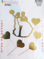 Topo de Bolo Casamento 3D