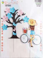 Topo de Bolo Primavera 3D