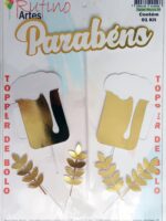 Topo de Bolo Boteco 3D