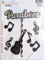 Topo de Bolo Musical 3D