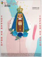 Topo de Bolo Nossa Senhora Aparecida 3D E.V.A.