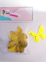 Borboleta 3D Metalizada - Dourada Pct 10 Und