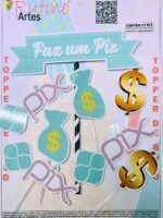 Topo de Bolo Faz um PIX