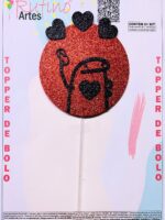 Topo de Bolo Círculo Flork Chinelada EVA