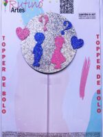 Topo de Bolo Círculo Revelação EVA