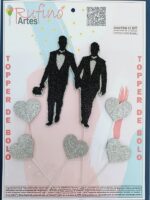 Topo de Bolo Noivos EVA