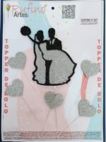 Topo de Bolo Casamento EVA