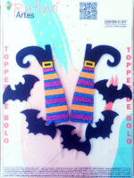 Topo de Bolo Pernas de Bruxa