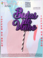 Topo de Bolo EVA Bodas de Vinho