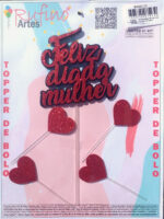 Topo de Bolo EVA Feliz dia da Mulher