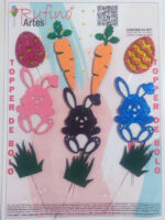 Topo de Bolo Coelhinho da Páscoa EVA