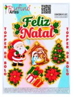 Topo de Bolo Feliz Natal Presépio