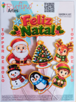 Topo de Bolo Feliz Natal Mod 10