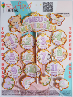 Topo de Bolo Mesversário Neutro Mod 02