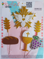 Topo de Bolo Batizado Neutro EVA