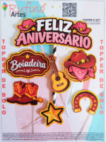 Topo de Bolo Feliz Aniversário Boaideira