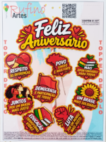 Topo de Bolo Tema Vermelho