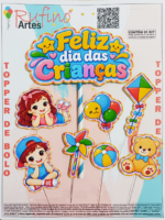 Topo de Bolo Feliz Dia das Crianças Mod 02